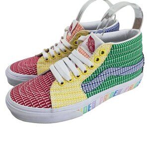 Vans Pride Rainbow LGBTQ+ SK8 Mid Tennis Shoes Size 5 Mens 6.5 Womens Sneakers